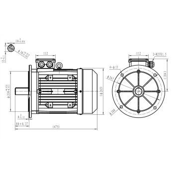 Silnik elektryczny 4,0kW 900 obr/min. 132B5